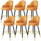 Bucket Dining Stool Contemporary Armed Bar Stool with Cushion Orange 6 Piece Set Clearhalo 'Bar Furniture' 'Bar Stools' 'bar_stools' 'furn' 'furn_bar_stools' 'Furniture' 'Kitchen & Dining Furniture' 6746466