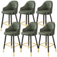 Bucket Dining Stool Contemporary Armed Bar Stool with Cushion Green 6 Piece Set Clearhalo 'Bar Furniture' 'Bar Stools' 'bar_stools' 'furn' 'furn_bar_stools' 'Furniture' 'Kitchen & Dining Furniture' 6746474