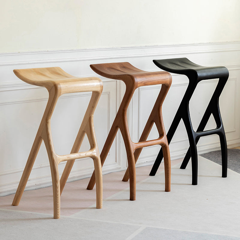 Solid Wood Bar Stool Backrless Counter Stool for Living Room Clearhalo 'Bar Furniture' 'Bar Stools' 'bar_stools' 'furn' 'furn_bar_stools' 'Furniture' 'Kitchen & Dining Furniture' 6746485