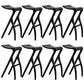 Solid Wood Bar Stool Backrless Counter Stool for Living Room Black 8 Piece Set Clearhalo 'Bar Furniture' 'Bar Stools' 'bar_stools' 'furn' 'furn_bar_stools' 'Furniture' 'Kitchen & Dining Furniture' 6746488
