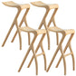 Solid Wood Bar Stool Backrless Counter Stool for Living Room Wood 4 Piece Set Clearhalo 'Bar Furniture' 'Bar Stools' 'bar_stools' 'furn' 'furn_bar_stools' 'Furniture' 'Kitchen & Dining Furniture' 6746492