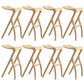 Solid Wood Bar Stool Backrless Counter Stool for Living Room Wood 8 Piece Set Clearhalo 'Bar Furniture' 'Bar Stools' 'bar_stools' 'furn' 'furn_bar_stools' 'Furniture' 'Kitchen & Dining Furniture' 6746497
