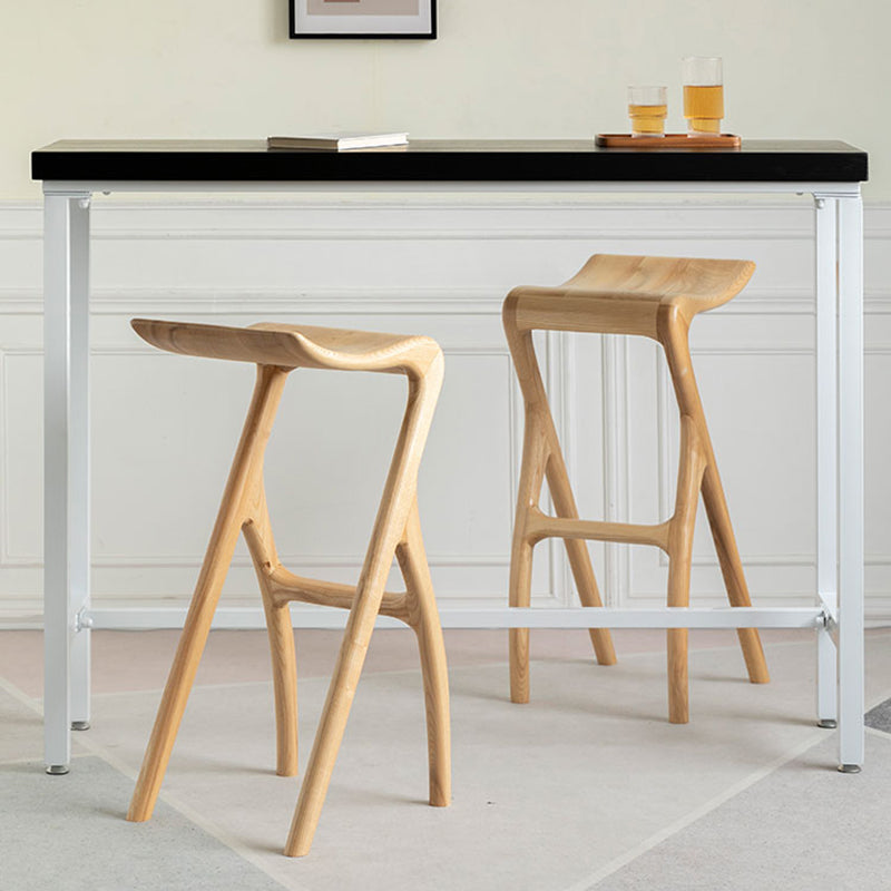 Solid Wood Bar Stool Backrless Counter Stool for Living Room Clearhalo 'Bar Furniture' 'Bar Stools' 'bar_stools' 'furn' 'furn_bar_stools' 'Furniture' 'Kitchen & Dining Furniture' 6746499