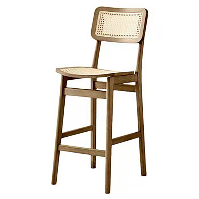 Modern Solid Wood Counter Chair Armless Bar and Counter Stool Walnut 1 Piece Clearhalo 'Bar Furniture' 'Bar Stools' 'bar_stools' 'furn' 'furn_bar_stools' 'Furniture' 'Kitchen & Dining Furniture' 6746599