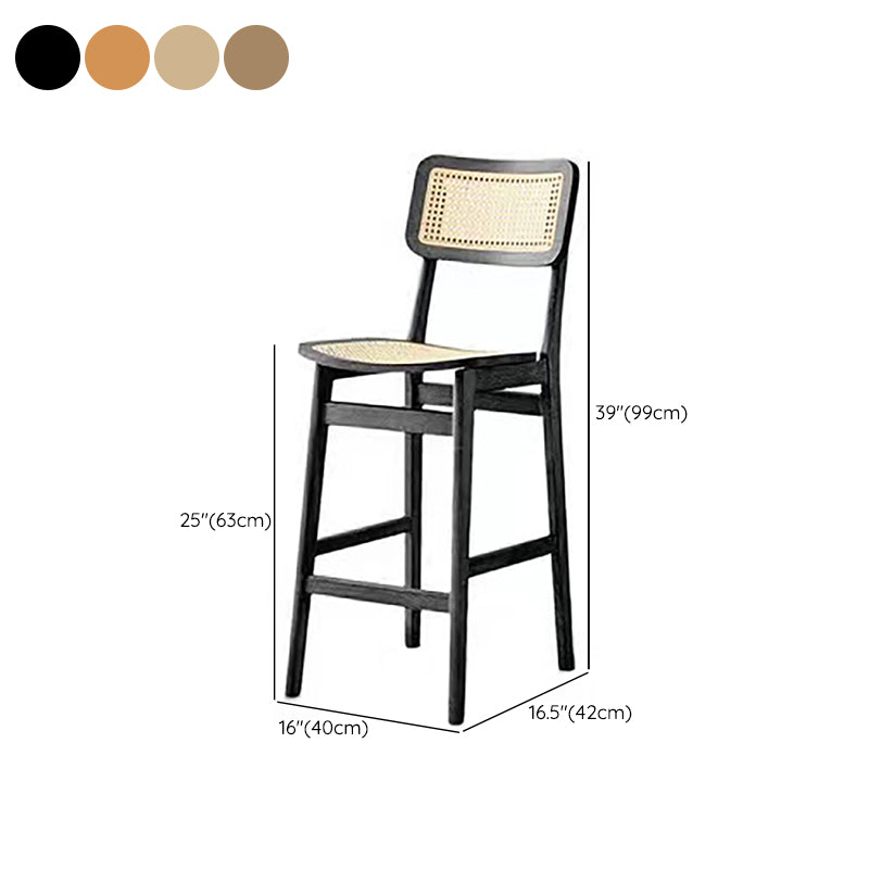 Modern Solid Wood Counter Chair Armless Bar and Counter Stool Clearhalo 'Bar Furniture' 'Bar Stools' 'bar_stools' 'furn' 'furn_bar_stools' 'Furniture' 'Kitchen & Dining Furniture' 6746605
