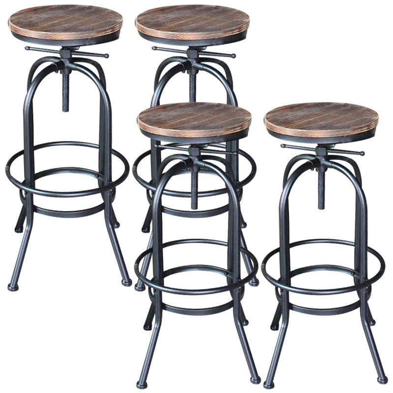Tableros de barras industriales taburetes de barra de altura ajustable con base de metal