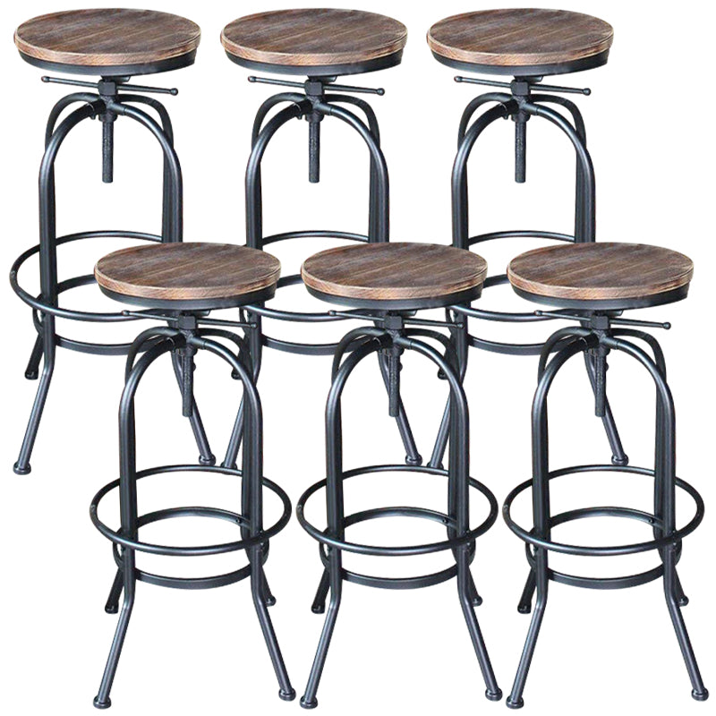 Tableros de barras industriales taburetes de barra de altura ajustable con base de metal