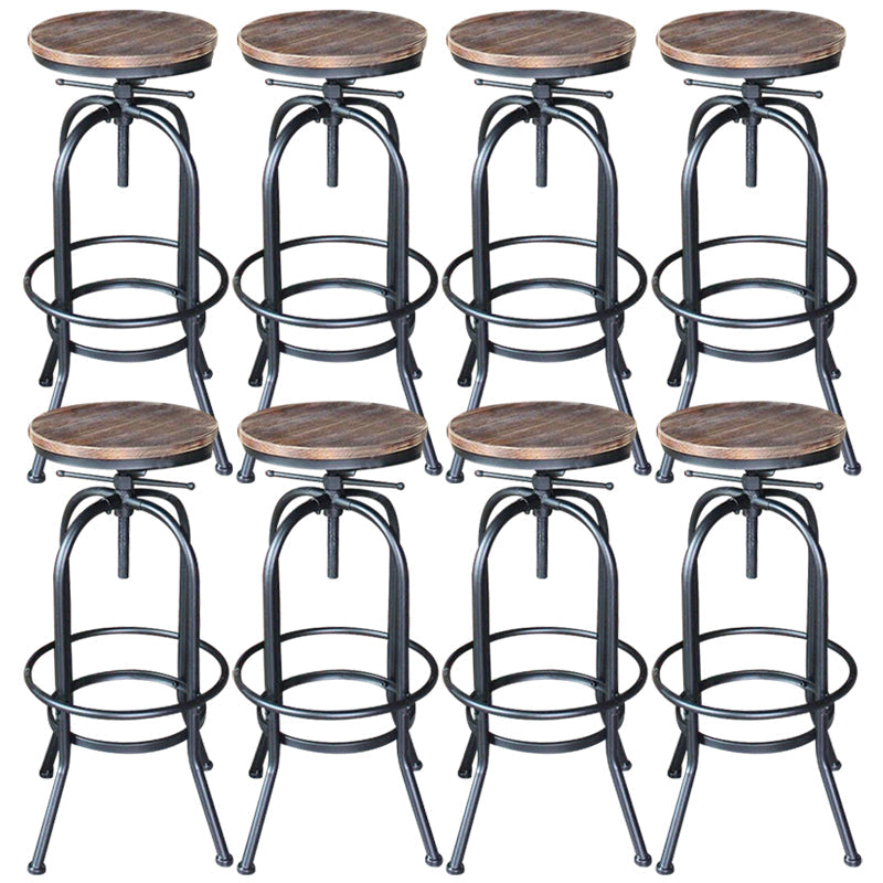 Tableros de barras industriales taburetes de barra de altura ajustable con base de metal