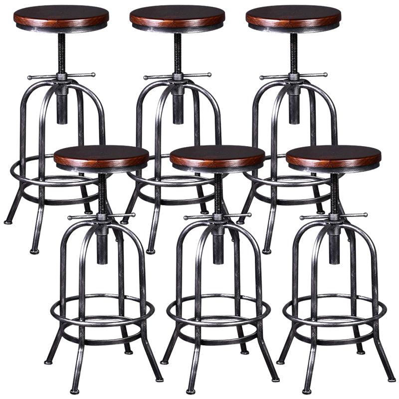 Tableros de barras industriales taburetes de barra de altura ajustable con base de metal