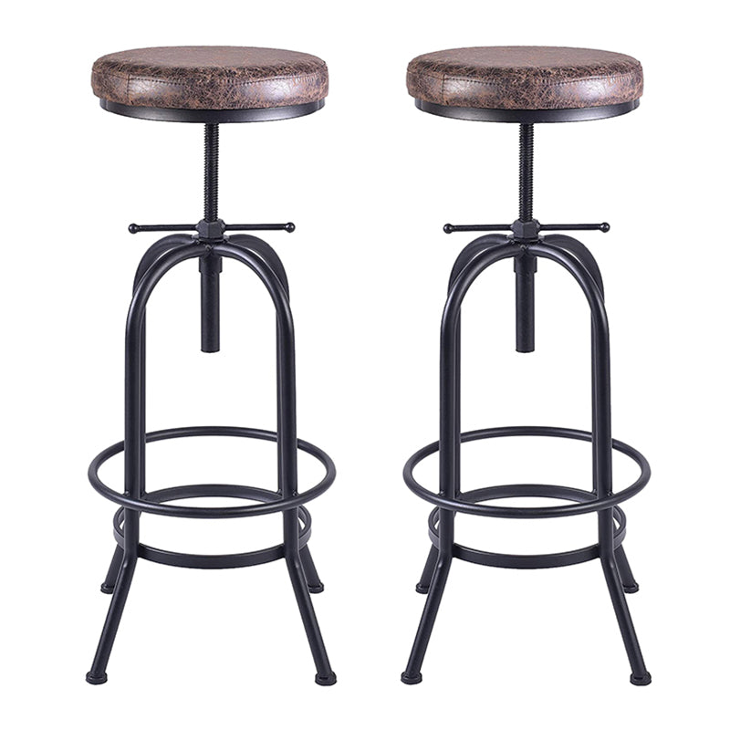 Tableros de barras industriales taburetes de barra de altura ajustable con base de metal