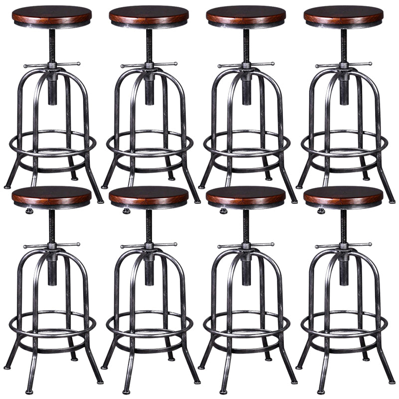 Tableros de barras industriales taburetes de barra de altura ajustable con base de metal