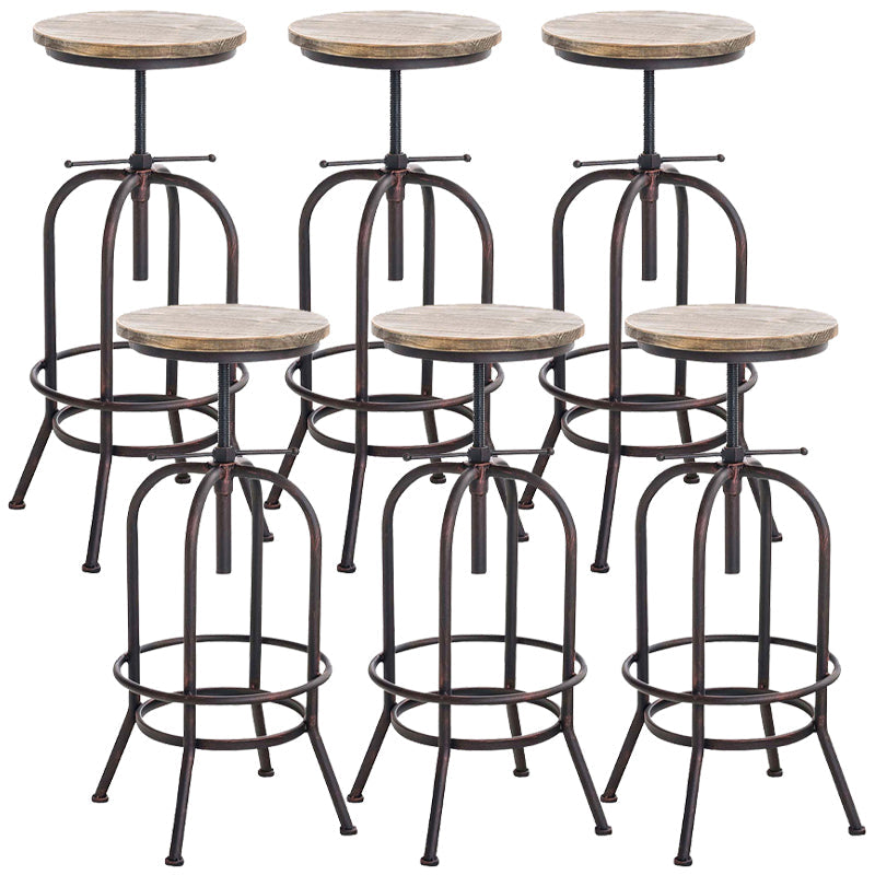 Tableros de barras industriales taburetes de barra de altura ajustable con base de metal