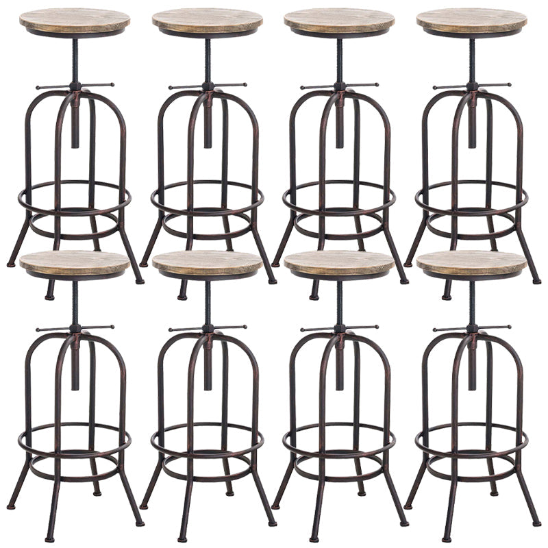 Tableros de barras industriales taburetes de barra de altura ajustable con base de metal