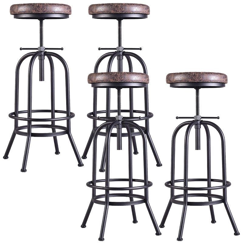 Tableros de barras industriales taburetes de barra de altura ajustable con base de metal