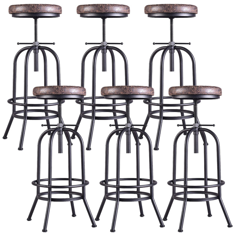 Tableros de barras industriales taburetes de barra de altura ajustable con base de metal