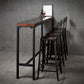 Contemporary Square Dining Stools Metal Bar Stools with Metal Base
