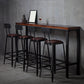 Contemporary Square Dining Stools Metal Bar Stools with Metal Base