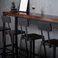 Contemporary Square Dining Stools Metal Bar Stools with Metal Base