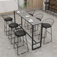 Metal Low Back Dining Stools Glam Armless Bar Stools with Black Metal Base
