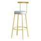 Metal Low Back Dining Stools Glam Armless Bar Stools with Gold Metal Base Clearhalo 'Bar Furniture' 'Bar Stools' 'bar_stools' 'furn' 'furn_bar_stools' 'Furniture' 'Kitchen & Dining Furniture' 6746799