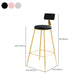 Metal Low Back Dining Stools Glam Armless Bar Stools with Gold Metal Base Clearhalo 'Bar Furniture' 'Bar Stools' 'bar_stools' 'furn' 'furn_bar_stools' 'Furniture' 'Kitchen & Dining Furniture' 6746823