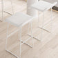 Faux Leather Armless Dining Stools Contemporary Bar Stools with Metal Base Clearhalo 'Bar Furniture' 'Bar Stools' 'bar_stools' 'furn' 'furn_bar_stools' 'Furniture' 'Kitchen & Dining Furniture' 6746836