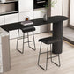 Faux Leather Armless Dining Stools Contemporary Bar Stools with Metal Base Clearhalo 'Bar Furniture' 'Bar Stools' 'bar_stools' 'furn' 'furn_bar_stools' 'Furniture' 'Kitchen & Dining Furniture' 6746840