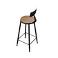 Wood Low Back Dining Stools Contemporary Armless Bar Stools with Footrest Clearhalo 'Bar Furniture' 'Bar Stools' 'bar_stools' 'furn' 'furn_bar_stools' 'Furniture' 'Kitchen & Dining Furniture' 6746939