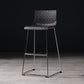 Faux Leathe Dining Stools Contemporary Bar Stools with Black Metal Base