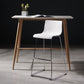 Faux Leathe Dining Stools Contemporary Bar Stools with Black Metal Base