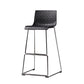 Faux Leathe Dining Stools Contemporary Bar Stools with Black Metal Base