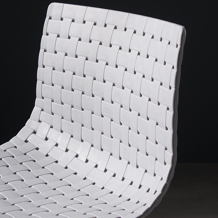 Faux Leathe Dining Stools Contemporary Bar Stools with Black Metal Base