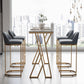 Glam Bucket Dining Stools Low Back Bar Stools with Gold Metal Base Clearhalo 'Bar Furniture' 'Bar Stools' 'bar_stools' 'furn' 'furn_bar_stools' 'Furniture' 'Kitchen & Dining Furniture' 6746973
