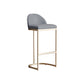 Glam Bucket Dining Stools Low Back Bar Stools with Gold Metal Base Clearhalo 'Bar Furniture' 'Bar Stools' 'bar_stools' 'furn' 'furn_bar_stools' 'Furniture' 'Kitchen & Dining Furniture' 6746974