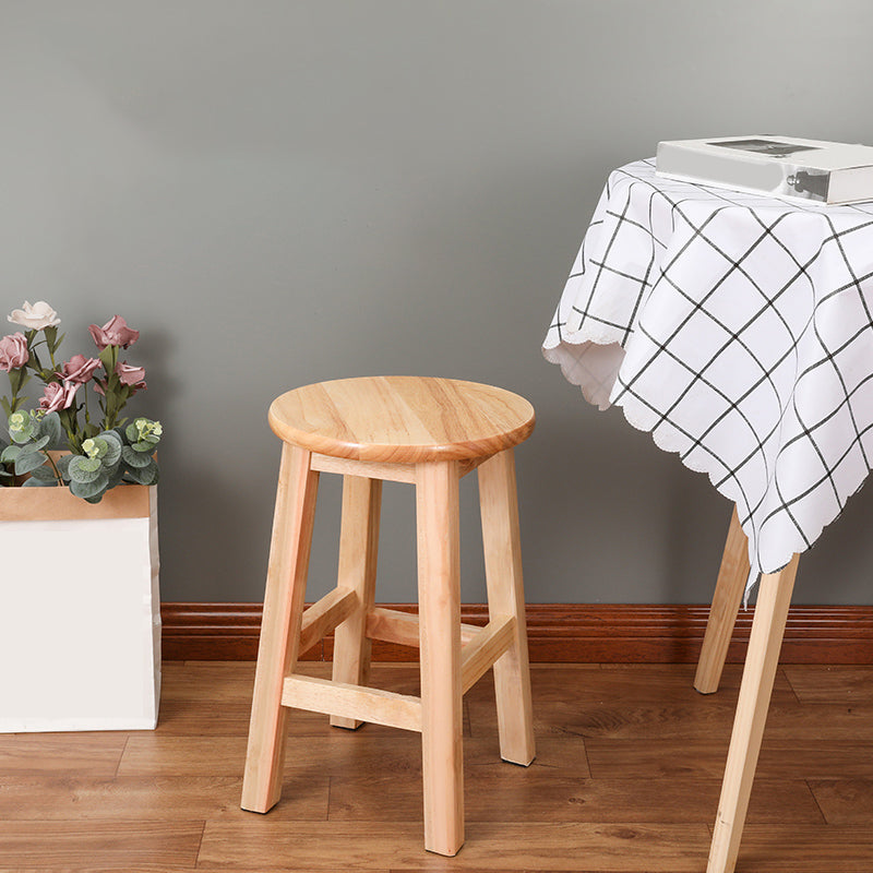 Taburete de barra de madera maciza taburete sin brazo sin brazo para comedor