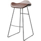 Backless Metal Indoor Counter & Bar Stools Industrial Stools with Black Frame