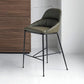 Matte Finish Faux Leather Stools Contemporary Indoor Bar Stools