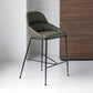 Matte Finish Faux Leather Stools Contemporary Indoor Bar Stools