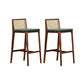 Brown Ash Wood Bar & Counter Stools Industrial Indoor Stools
