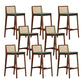 Brown Ash Wood Bar & Counter Stools Industrial Indoor Stools