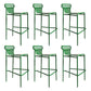 Metallic Finish Indoor Stools Industrial Style Metal Bar Stools Green 6 Piece Set Clearhalo 'Bar Furniture' 'Bar Stools' 'bar_stools' 'furn' 'furn_bar_stools' 'Furniture' 'Kitchen & Dining Furniture' 6747220