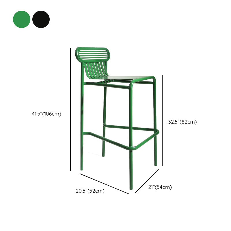 Metallic Finish Indoor Stools Industrial Style Metal Bar Stools Clearhalo 'Bar Furniture' 'Bar Stools' 'bar_stools' 'furn' 'furn_bar_stools' 'Furniture' 'Kitchen & Dining Furniture' 6747233