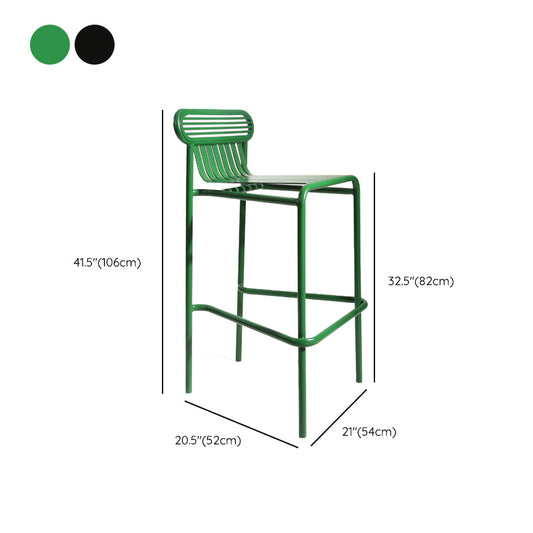 Metallic Finish Indoor Stools Industrial Style Metal Bar Stools Clearhalo 'Bar Furniture' 'Bar Stools' 'bar_stools' 'furn' 'furn_bar_stools' 'Furniture' 'Kitchen & Dining Furniture' 6747233