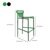 Metallic Finish Indoor Stools Industrial Style Metal Bar Stools Clearhalo 'Bar Furniture' 'Bar Stools' 'bar_stools' 'furn' 'furn_bar_stools' 'Furniture' 'Kitchen & Dining Furniture' 6747233