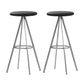 Tabourets de comptoir en métal et de bar inosé sans dos modernes avec cadre chromé