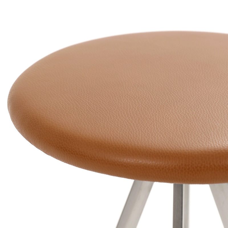 Tabourets de comptoir en métal et de bar inosé sans dos modernes avec cadre chromé