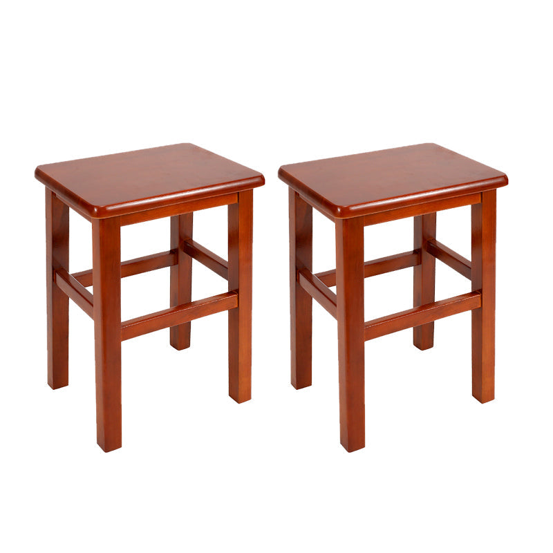 Taburete de barra de madera maciza taburete de mostrador sin respaldo para uso doméstico