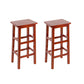 Taburete de barra de madera maciza taburete de mostrador sin respaldo para uso doméstico