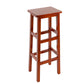 Taburete de barra de madera maciza taburete de mostrador sin respaldo para uso doméstico