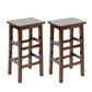 Taburete de barra de madera maciza taburete de mostrador sin respaldo para uso doméstico